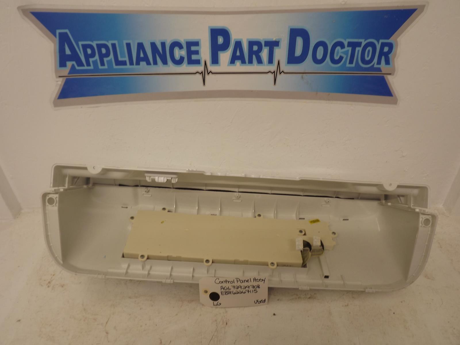 LG Washer AGL72929708 EBR62267115 Control Panel Assy Used LG Washer AGL72929708 EBR62267115 Control Panel Assy Used